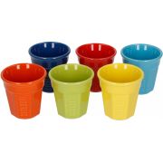 Bialetti Multicolour Ceramic Espresso Cups 90 ml, 6 pcs