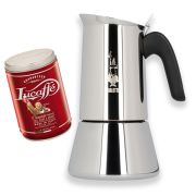 Bialetti Venus 10 Cup Moka Pot + Lucaffé Classic 250 g Ground Coffee