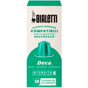 Bialetti Deca Nespresso-yhteensopivat kofeiinittomat kahvikapselit 10 kpl