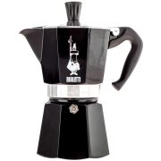 Bialetti Moka Express mutteripannu 6 kuppia, musta