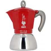 Bialetti Moka Induction Red mutteripannu, 6 kuppia