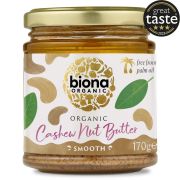 Biona Cashew Nut Butter Smooth cashew-tahna 170 g