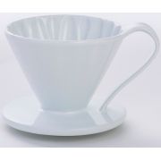 CAFEC Arita Ware Flower Dripper 1 kuppi, valkoinen