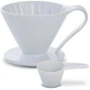 CAFEC Arita Ware Flower Dripper 4 kuppia, valkoinen