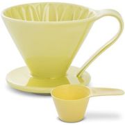 CAFEC Arita Ware Flower Dripper 4 kuppia, keltainen