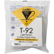 CAFEC Light Roast T-92 Coffee Paper Filter 1 Cup, 100 pcs