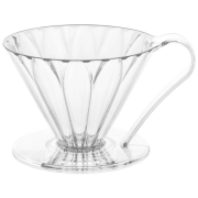 CAFEC Tritan Cone Shaped Flower Dripper -suodatinsuppilo 1 kuppi, kirkas