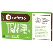 Cafetto Tevo Mini ekologiska rengöringstabletter för espressomaskin 8 st.