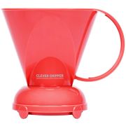 Clever Coffee Dripper L Coral Red + 100 suodatinpaperia