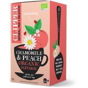 Clipper Chamomile And Peach Organic Infusion 20 teepussia