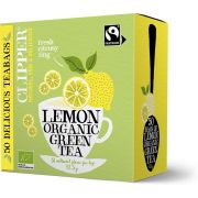 Clipper Organic Green Tea & Lemon 50 teepussia