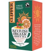 Clipper Organic Green Tea Reviving Orange, Acerola, Guarana & Matcha 20 teepussia