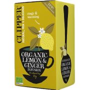 Clipper Organic Lemon & Ginger Infusion 20 teepussia