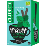 Clipper Organic Liquorice & Mint Infusion 20 teepussia
