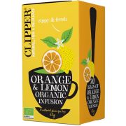 Clipper Organic Orange Lemon Infusion, 20 Tea Bags