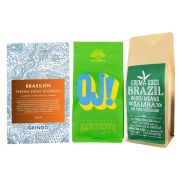Pienpaahtimo Brasilia-kahvit 3 x 250 g kahvipavut