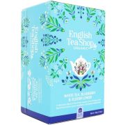 English Tea Shop Organic White Tea Blueberry & Elderflower, 20 teepussia