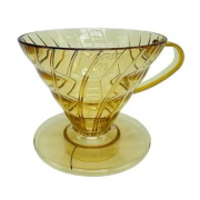 Hario V60 20th Anniversary Dripper suodatinsuppilo koko 02, Tsukimi Yellow
