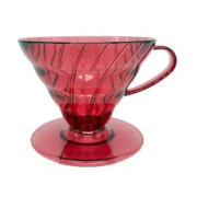 Hario V60 20th Anniversary Dripper suodatinsuppilo koko 02, Mojimi Red