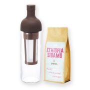 Hario Filter-In Coffee Bottle ruskea 650 ml + Crema Ethiopia Sidamo 250 g
