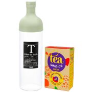 Hario Filter-In-Bottle -teepullo 750 ml + Crema Herbal Lemonade 75 g