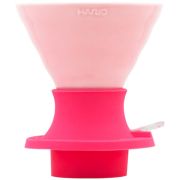 Hario V60 Immersion Dripper Switch Ceramic koko 02 + suodatinpaperit, pinkki