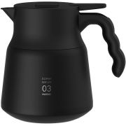 Hario V60 Insulated Stainless Steel Server PLUS Size 03 800 ml, Black
