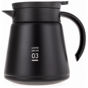 Hario V60 Insulated Stainless Steel Server koko 03 800 ml, musta