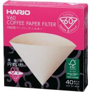 Hario V60 Misarashi Size 01 Brown Coffee Paper Filters 40 pcs Box