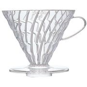 Hario V60 Dripper koko 03 suodatinsuppilo, kirkas muovi