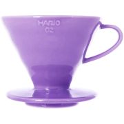 Hario V60 Dripper storlek 02 filterhållare i porslin, ljuslila