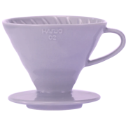 Hario V60 Dripper koko 02 keraaminen suodatinsuppilo, vaalea violetti