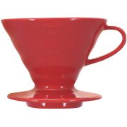 Hario V60 Dripper koko 02 keraaminen suodatinsuppilo, punainen