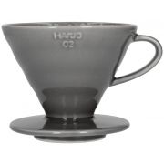 Hario V60 Dripper storlek 02 filterhållare i porslin, grå