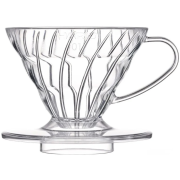 Hario V60 Tritan Dripper suodatinsuppilo koko 01, kirkas