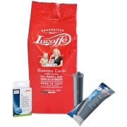 Jura Claris Smart+ vedensuodatin + puhdistustabletit 6 kpl + Lucaffé Mamma Lucia 1 kg kahvipavut