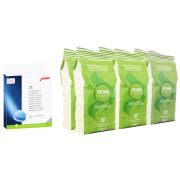 Jura Cleaning Tablets 25 pcs + Pera Super Crema Coffee Beans 6 x 1 kg