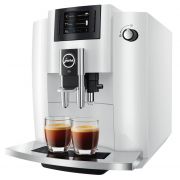 Jura E6 (EB) Automatic Coffee Machine, Piano White