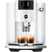 Jura E6 (EC) Automatic Coffee Machine, Piano White