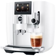 Jura J8 Automatic Coffee Machine, Piano White