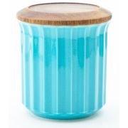 Origami Canister Ceramic Jar, Turquoise