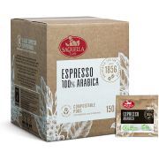 Saquella Espresso 100 % Arabica Espresso Pods 150 pcs