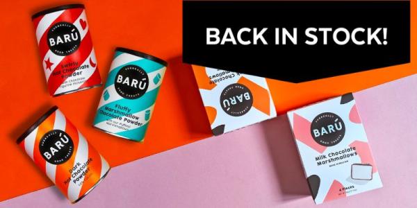 They are back! The mouthwateringly delicious marshmallows and chocolate drinks by Barú available in our shop again.