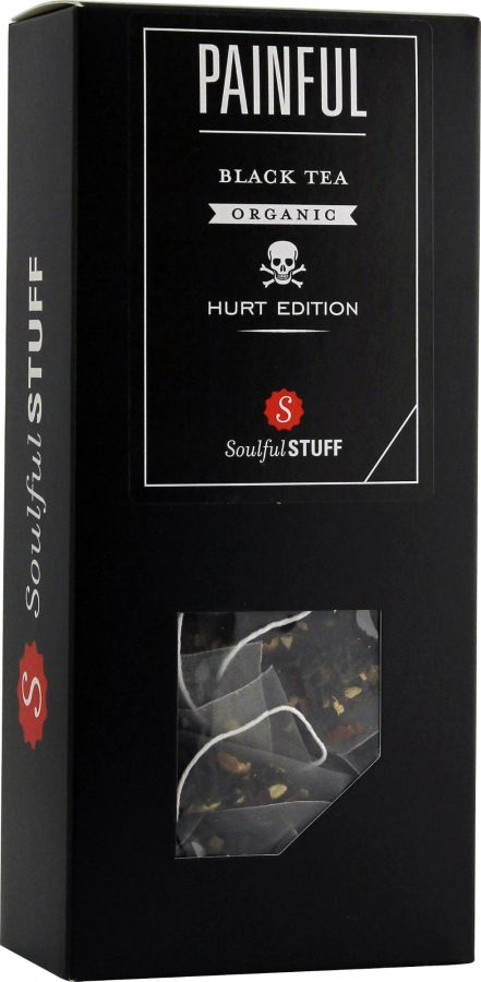Soulful Soulful Stuff Painful musta tee, 15 teepussia