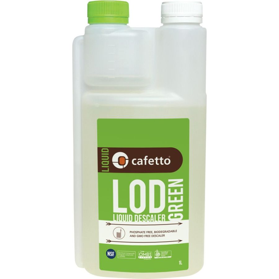 Cafetto LOD® Green ekologinen kalkinpoistoneste kahvilaitteille 1 l