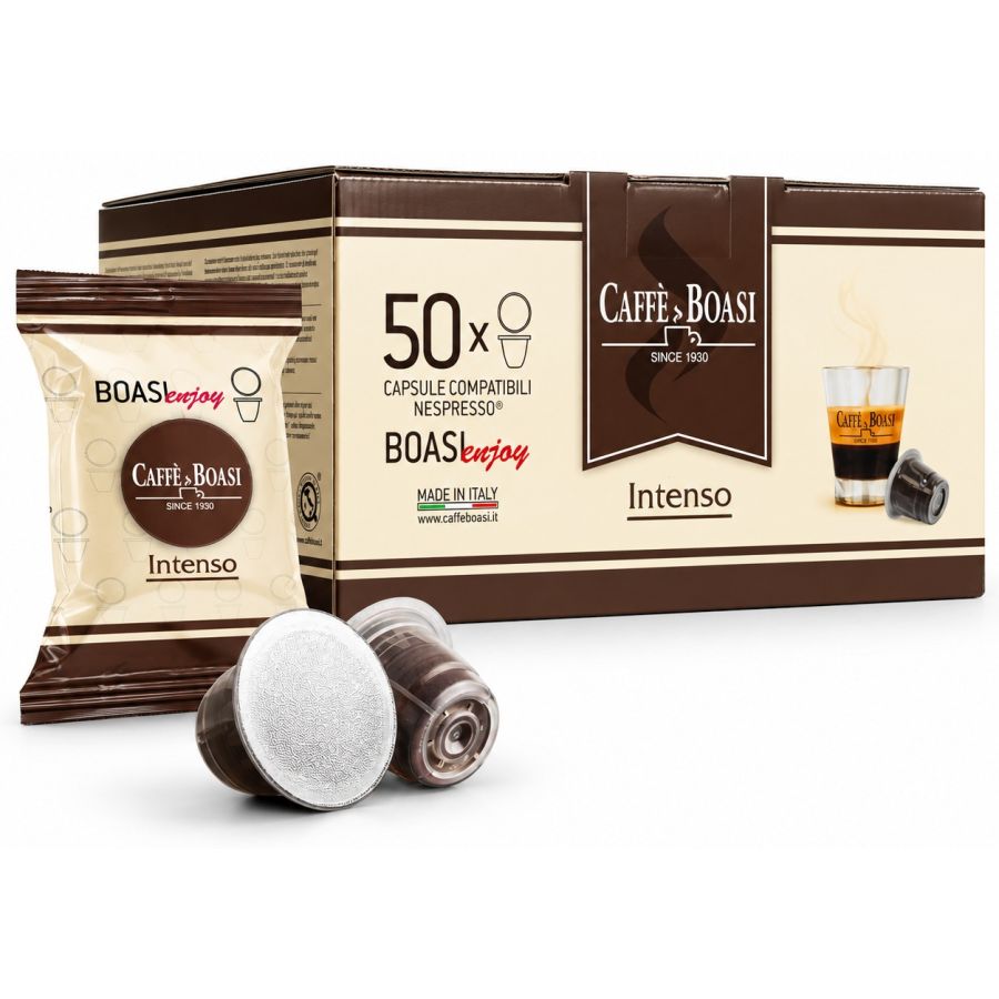 Caffè Boasi Intenso Nespresso-yhteensopivat kapselit 50 kpl