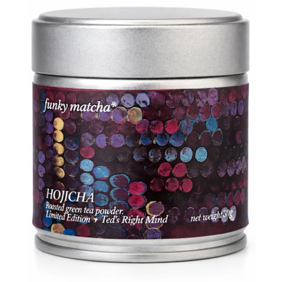Funky Matcha Roasted Hojicha Powder Tedsrightmind Limited Edition 30 g purkki