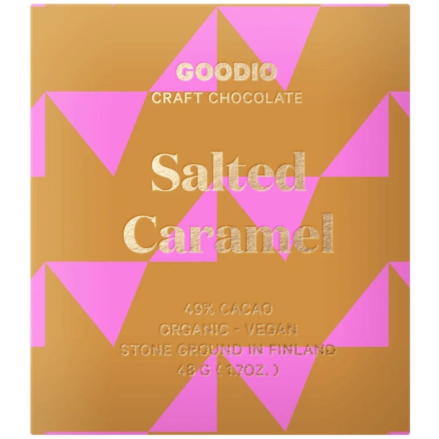 Goodio Salted Caramel luomu-suklaa 49%, 48 g