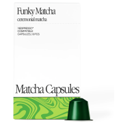 Funky Matcha Ceremonial Matcha Nespresso-yhteensopivat matchakapselit 10 kpl